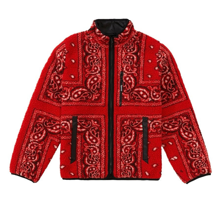 Supreme Reversible Bandana Fleece Jacket Red