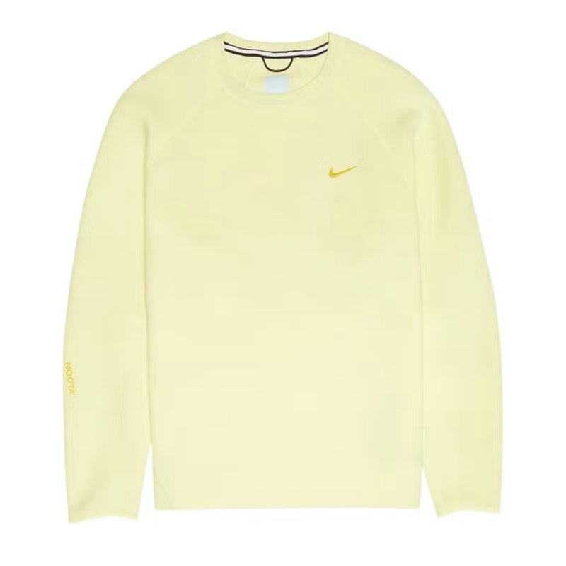 Nike x NOCTA NRG Tech Fleece Crewneck Sweatshirt Citron Tint/Vivid Sulfur