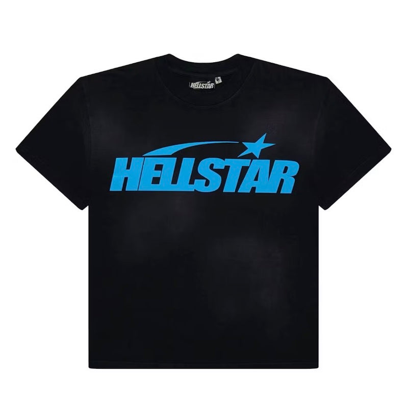 Hellstar Classic T-shirt (Gel Print) Black/Blue