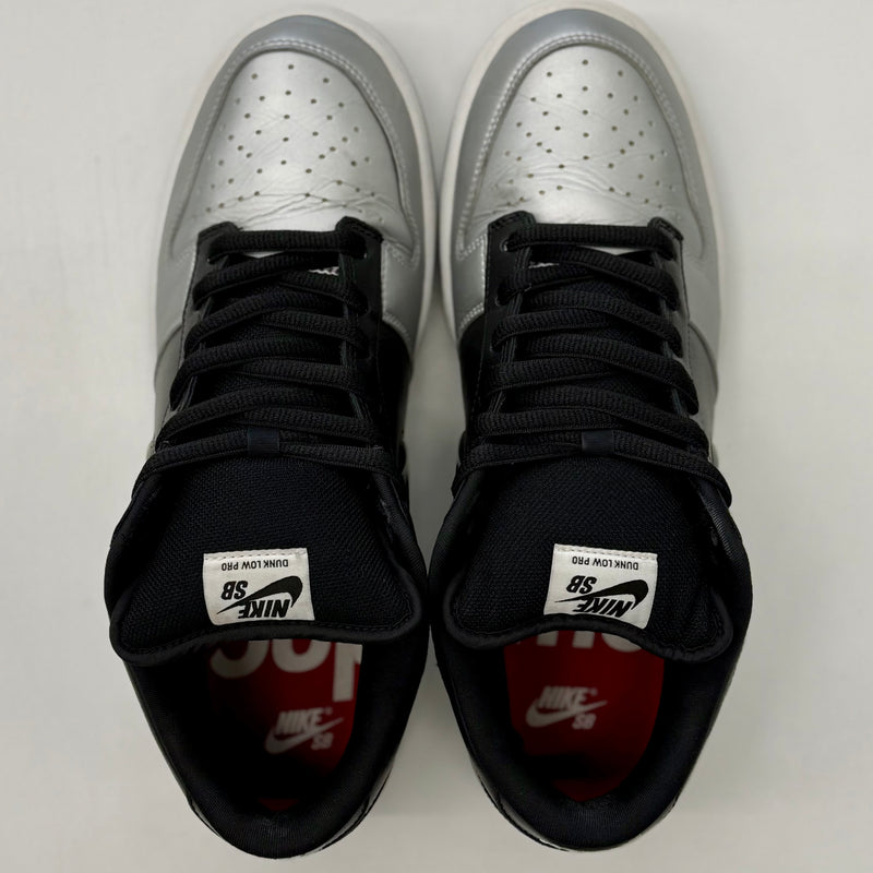Nike SB Dunk Low Supreme Jewel Swoosh Silver