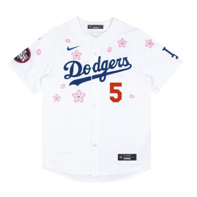 Nike x Takashi Murakami x MLB World Tour Tokyo Series 2025 Dodgers Freeman Jersey White