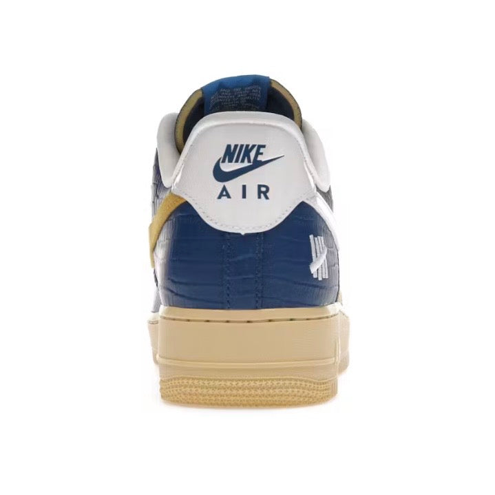 Nike Air Force 1 Low SP Undefeated 5 On It Blue Yellow Croc
