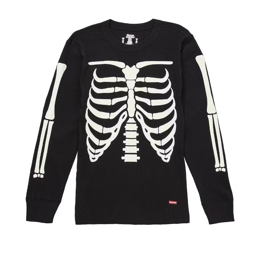 Supreme Hanes Bones Thermal Crew FW25 Black Brand New | United Kicks