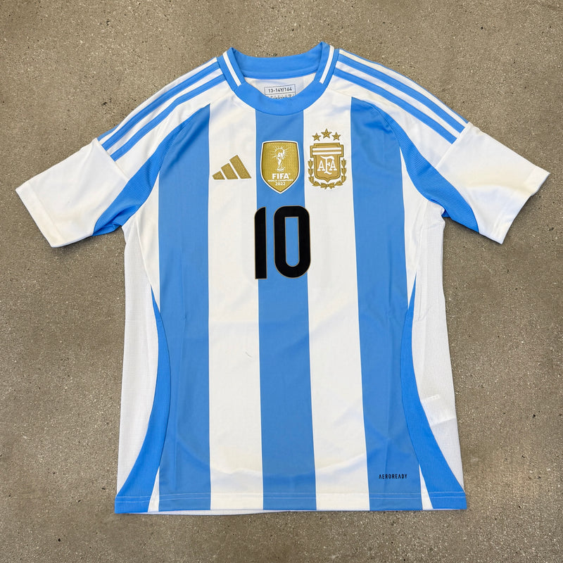 Adidas 2022-23 Argentina Messi Home Jersey