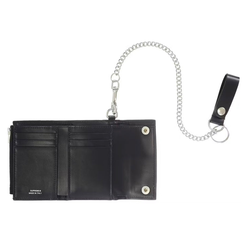 Supreme Leather Chain Wallet (FW25) Black