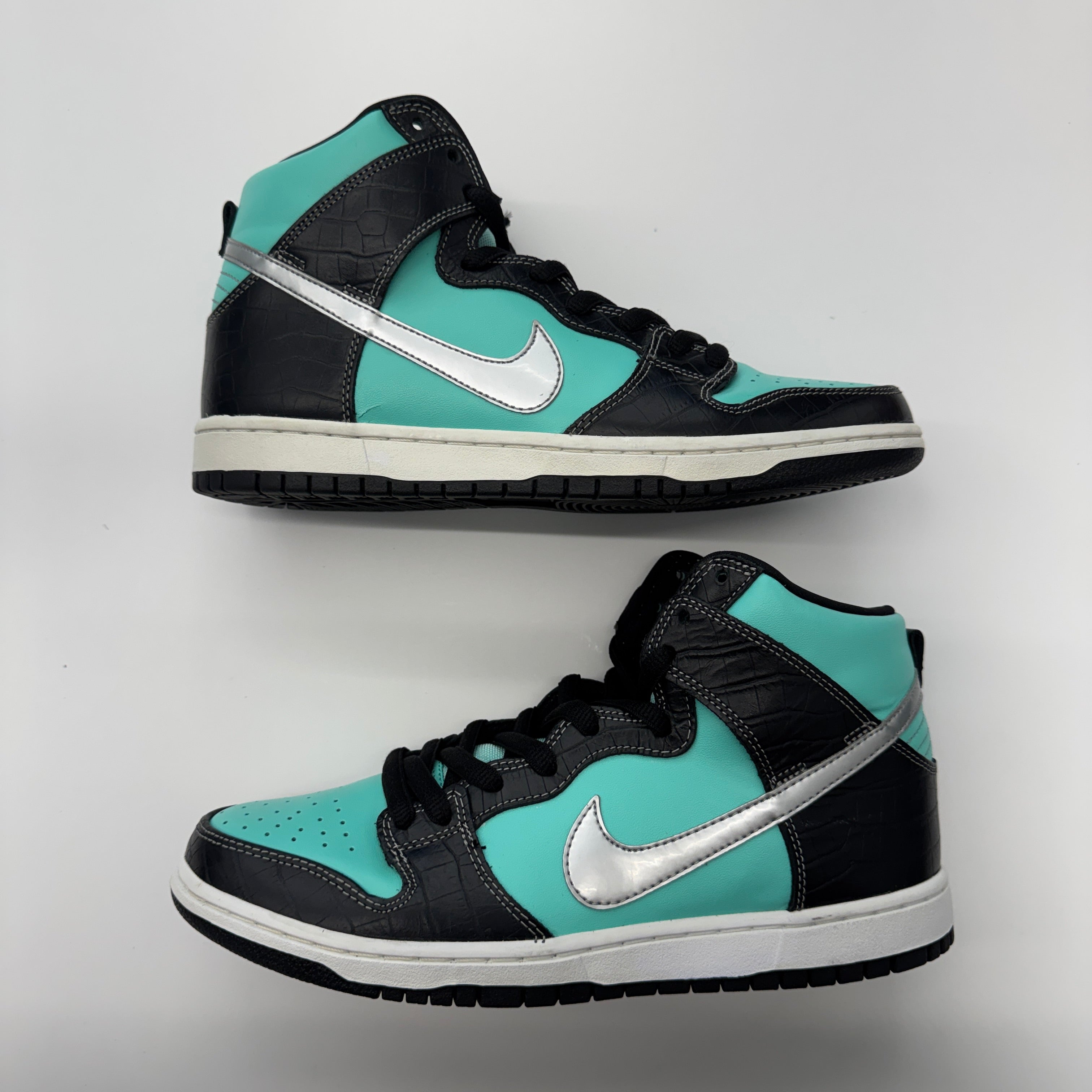 Nike SB Dunk High Diamond Supply Co. Aqua Pre-Owned Size 10M