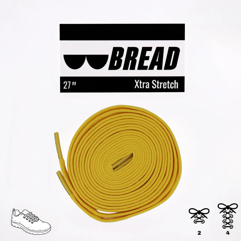 Bread Laces - Corona Yellow Elastic Shoelaces