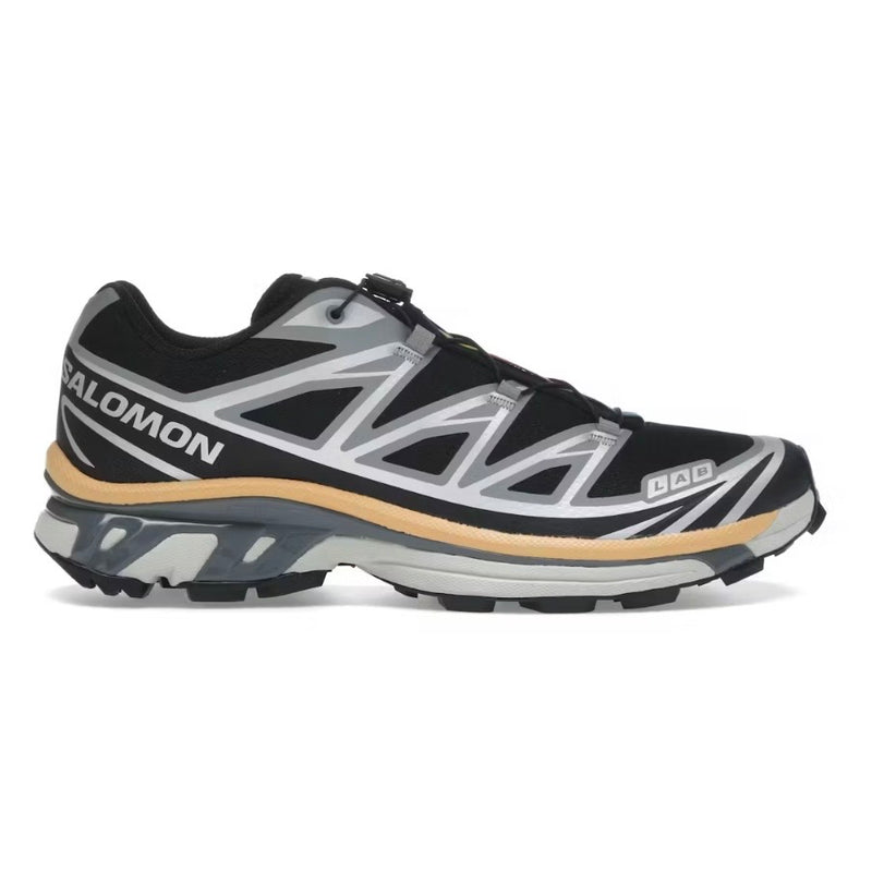 Salomon XT-6 Black Footwear Silver Warm Apricot