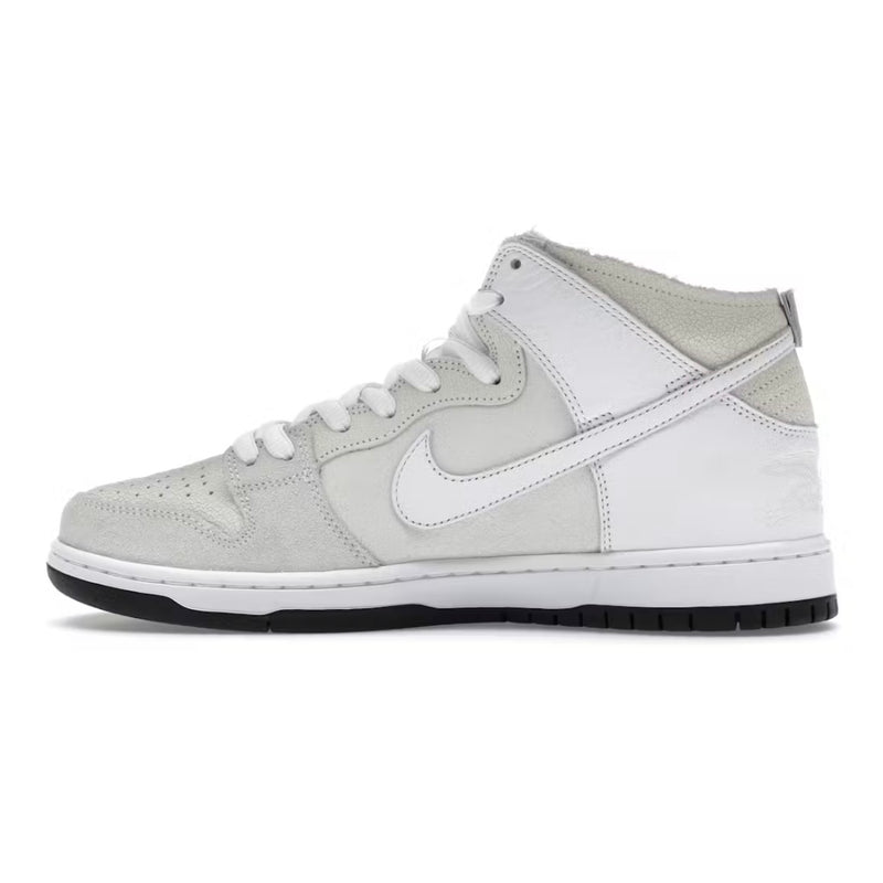 Nike SB Dunk High Sport Red Metallic Platinum