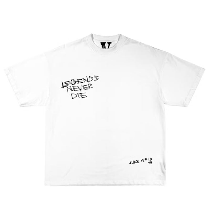 Juice Wrld x Vlone Legends Never Die T-shirt White