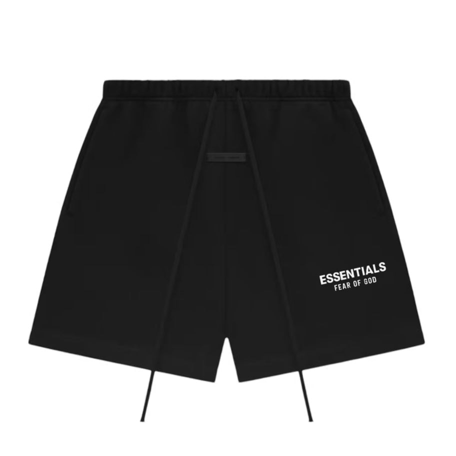 Fear of God Essentials Classic Sweatshort Jet Black SS25 | Brand