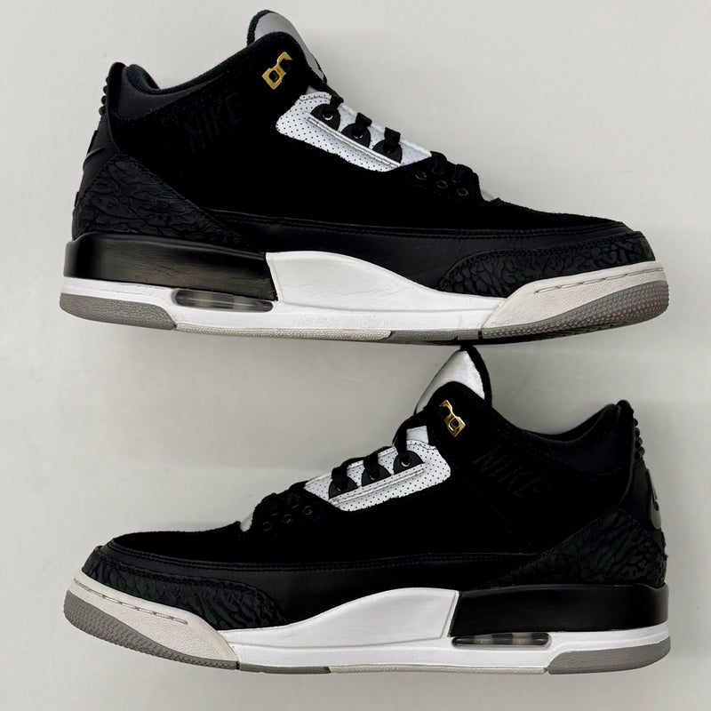 Jordan 3 Retro Tinker Black Cement Gold