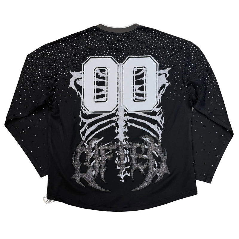 GFTD LA Strength Jersey Medium Rhinestone Gifted LA Black