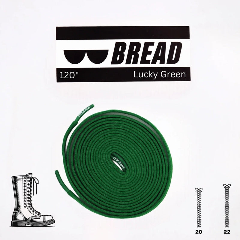 Bread Laces - Lucky Green Elastic Shoelaces