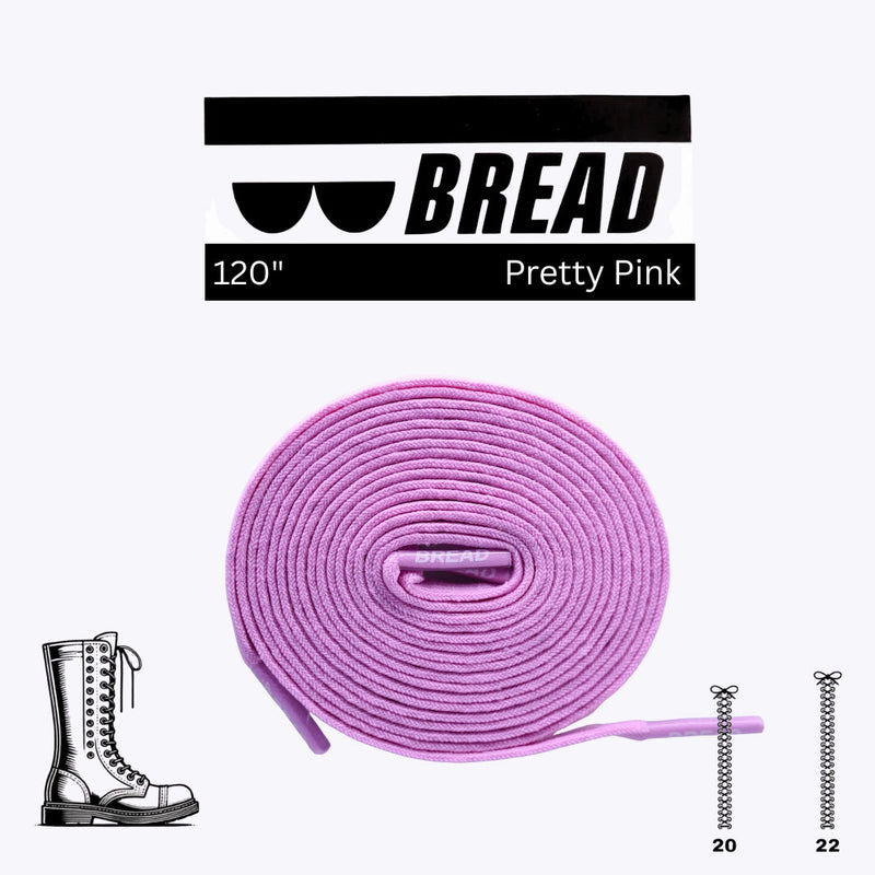 Bread Laces - Pretty Pink Elastic Shoelaces