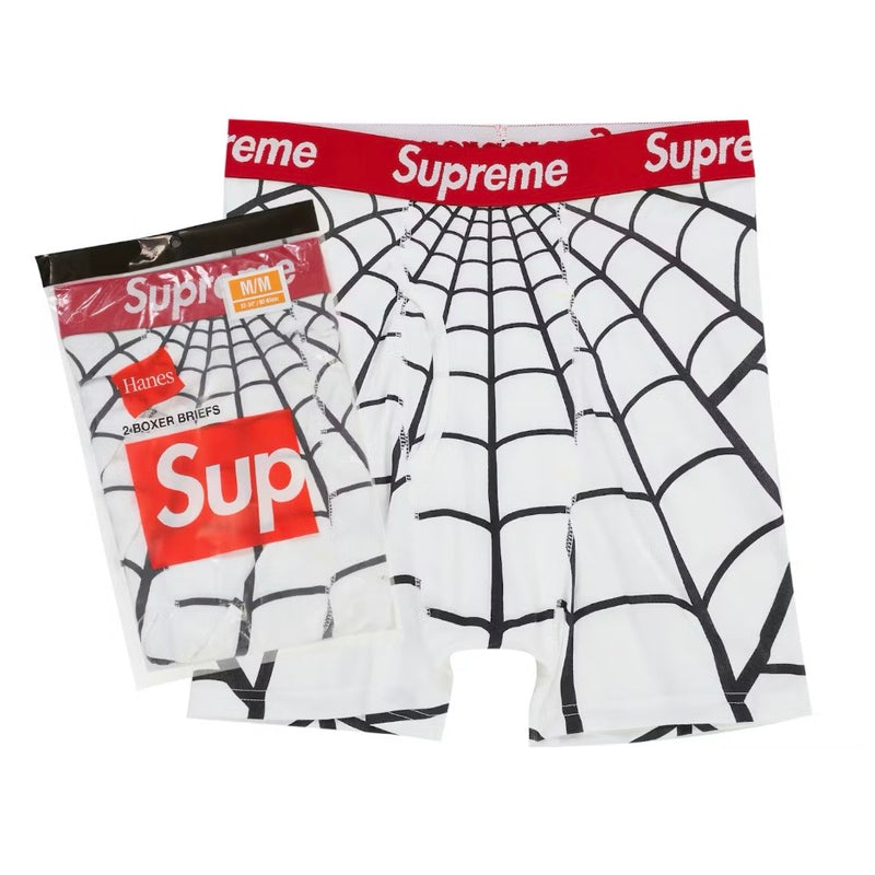 Supreme Hanes Spider-Man Boxer Briefs (2 Pack) White