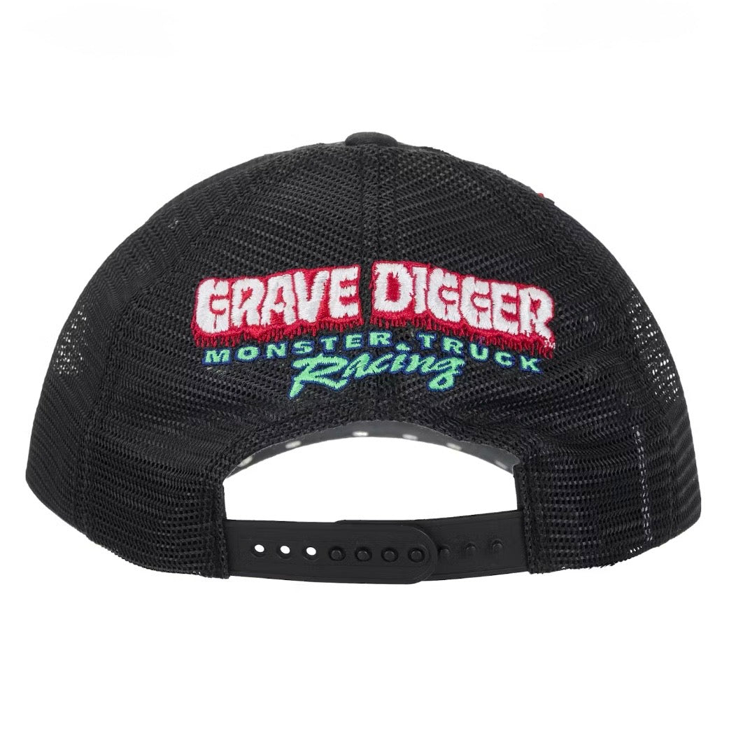 Supreme Grave Digger Mesh Back 5-Panel Black SS26 Brand New O/S
