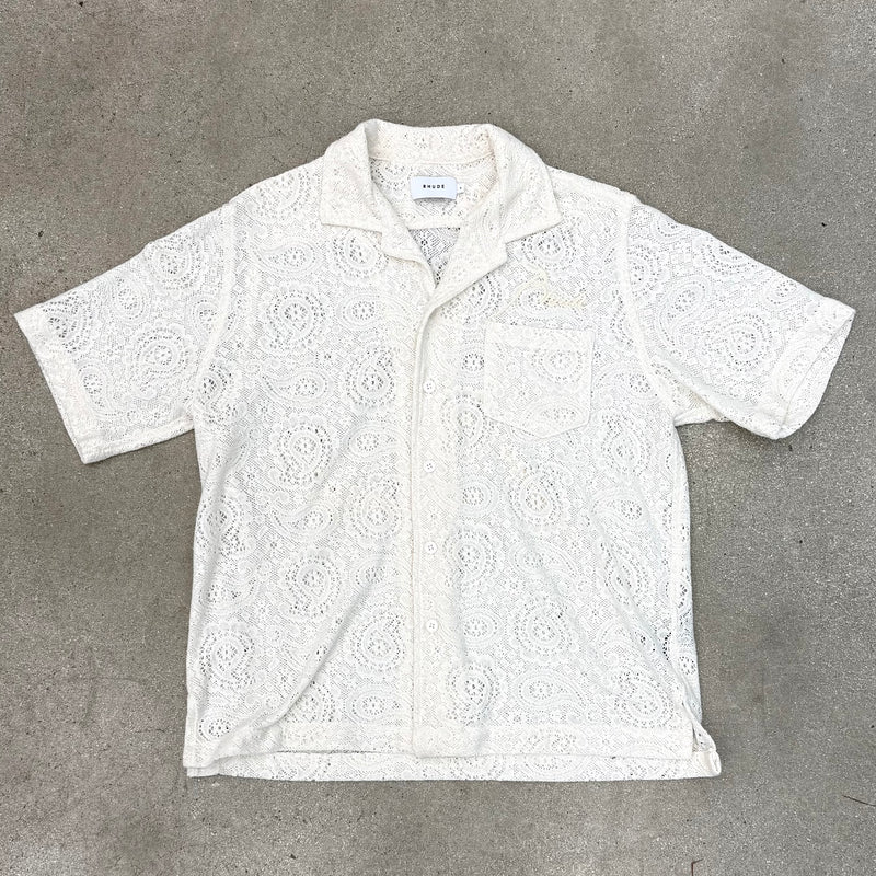 Rhude Tan Button Up Shirt