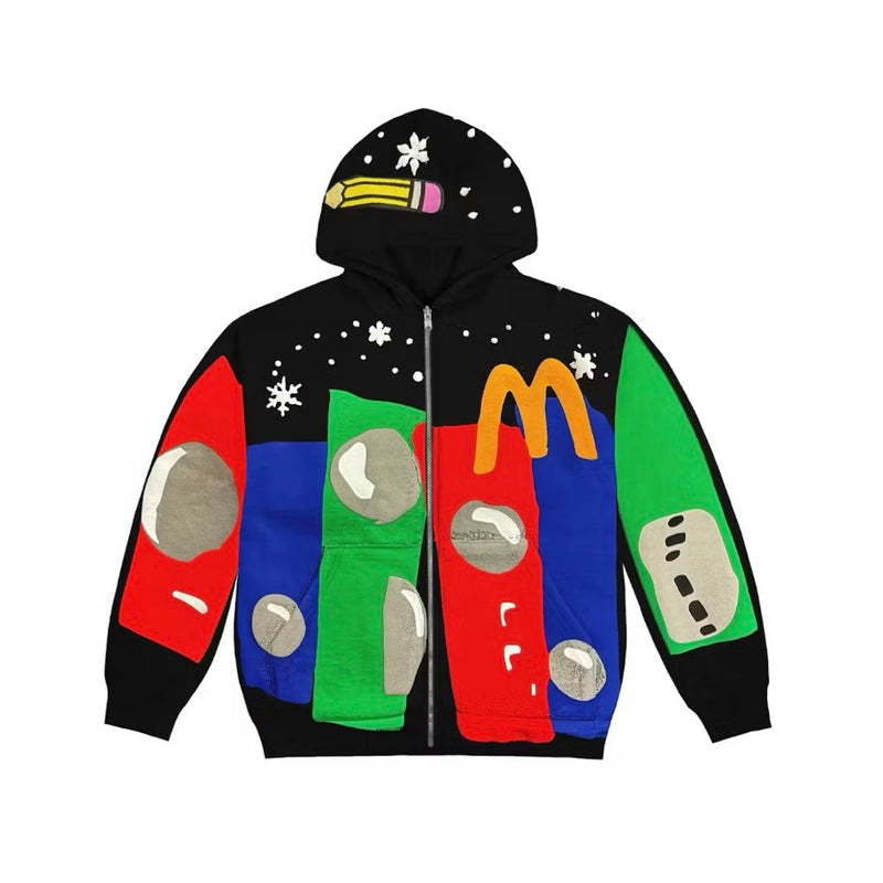 Kerwin Frost x McDonald's CPFM Uptown Moe Zip Hoodie Black
