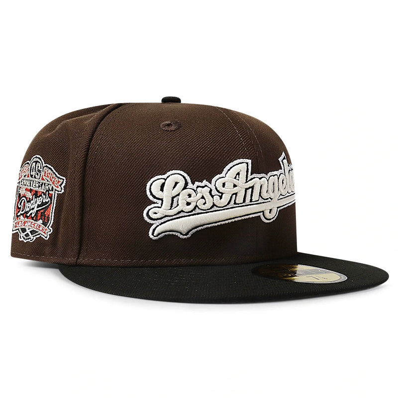 New Era 5950 Dodgers Glow in the Dark Hat - Brown/Black