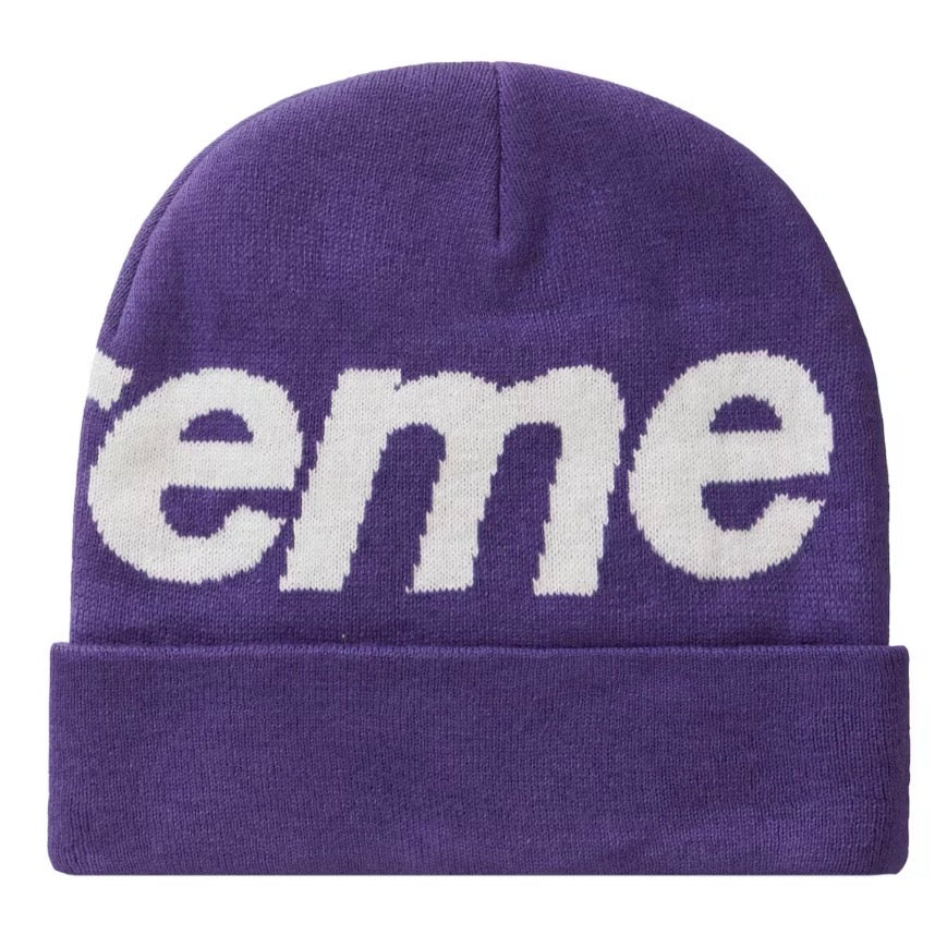 Supreme Big Logo Beanie ブルー パープル】 Supreme Big Logo Beanie 