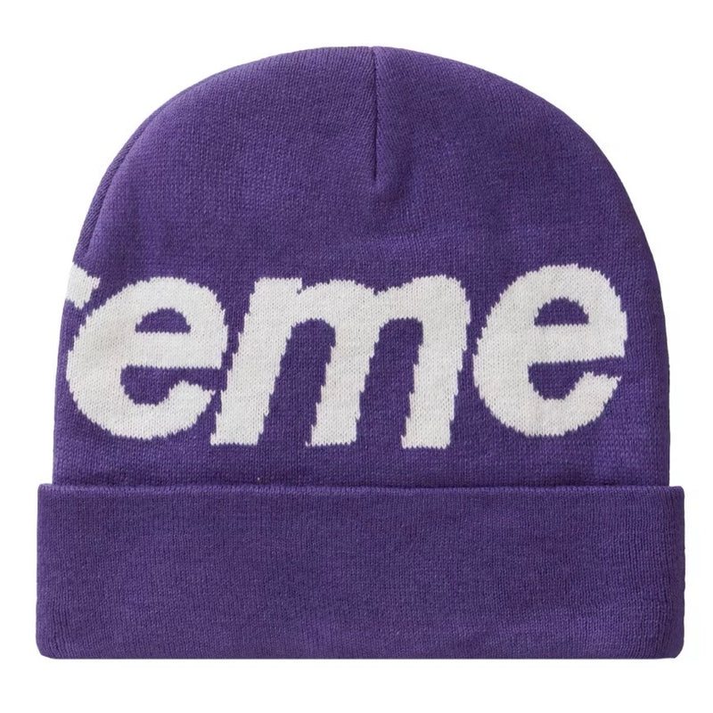 Supreme Big Logo Beanie (FW25) Purple