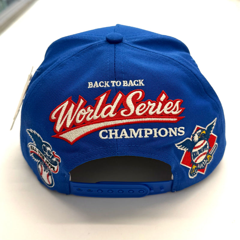 Kill The Hype LA World Series Dodgers x Toronto Blue Jays Adjustable Hat Blue