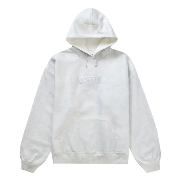 Supreme MM6 Maison Margiela Foil Box Logo Hooded Sweatshirt White