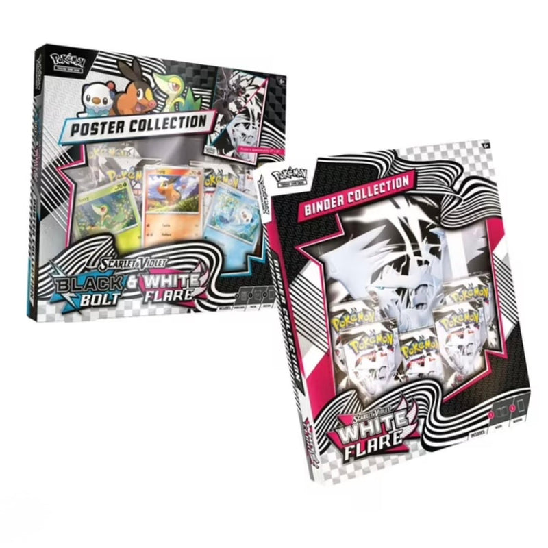 Pokémon Black Bolt & White Flare Binder + Poster Collection – Sam's Club Bundle (White Flare)