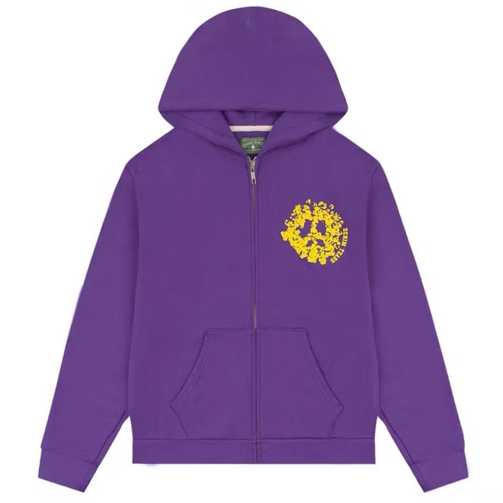 Denim Tears Denim University Zip Hoodie Purple
