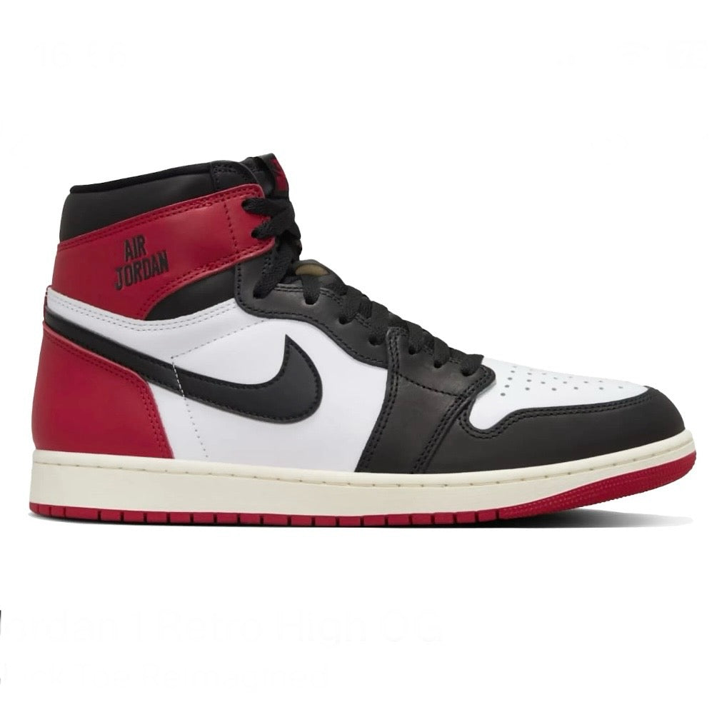 Air Jordan 1 Retro High OG Black Toe Reimagined - Black Varsity