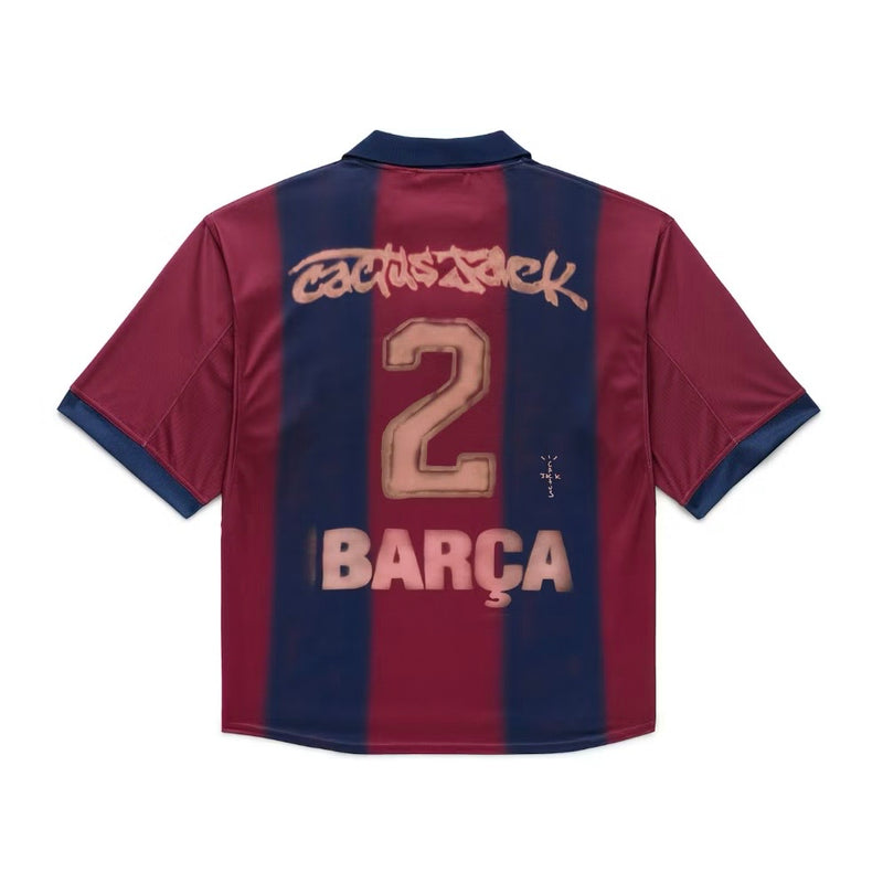 Travis Scott x Nike x FC Barcelona Retro 2000/01 Home Skeleton Jersey Multicolor