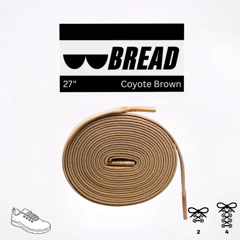 Bread Laces - Coyote Brown Elastic Shoelaces