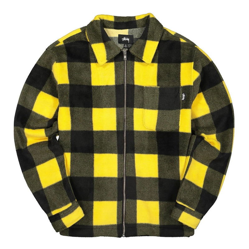 Stussy Polar Fleece Zip Up Shirt