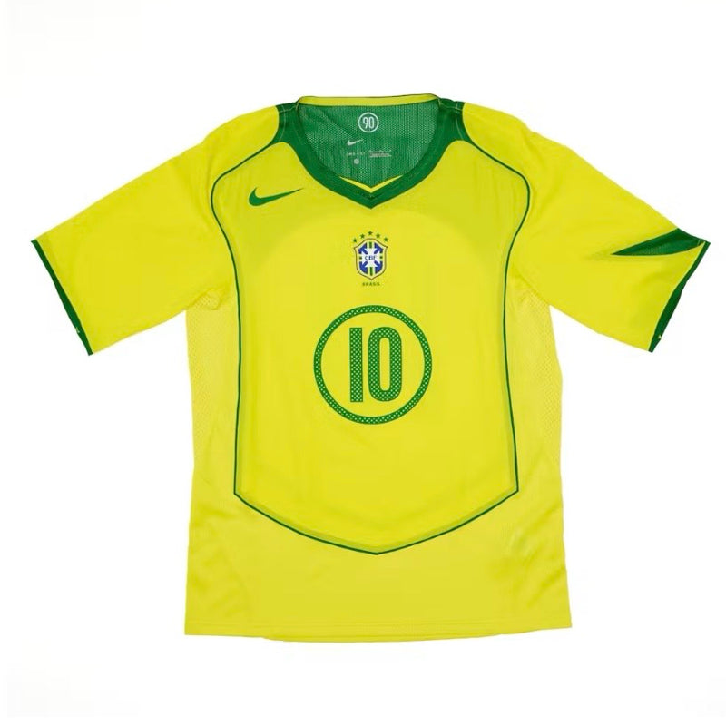 Nike Total 90 Brazil Ronaldinho 2004 Reissue Jersey Opti Yellow/Apple Green