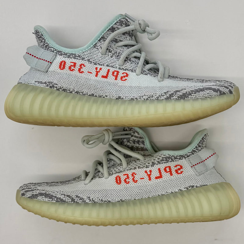 Adidas Yeezy Boost 350 V2 Blue Tint - Blue Tint/Grey Three/High Risk Red | Pre-Owned United Kicks Adidas Yeezy Boost 350 V2 Blue Tint - Blue Tint/Grey Three/High Risk Red | Pre-Owned United Kicks