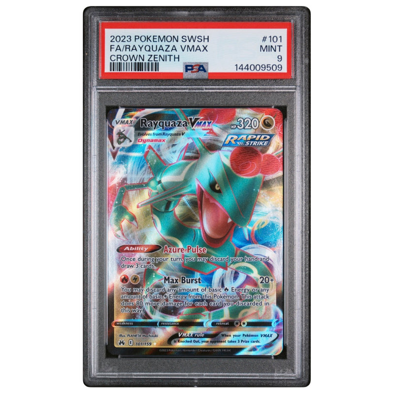 2023 SWORD AND SHIELD CROWN ZENITH #101 FA /RAYQUAZA VMAX CROWN ZENITH