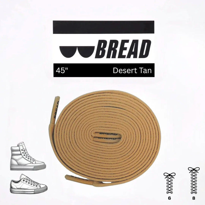 Bread Laces - Desert Tan Elastic Shoelaces