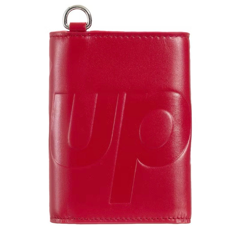 Supreme Leather Chain Wallet (FW25) Red