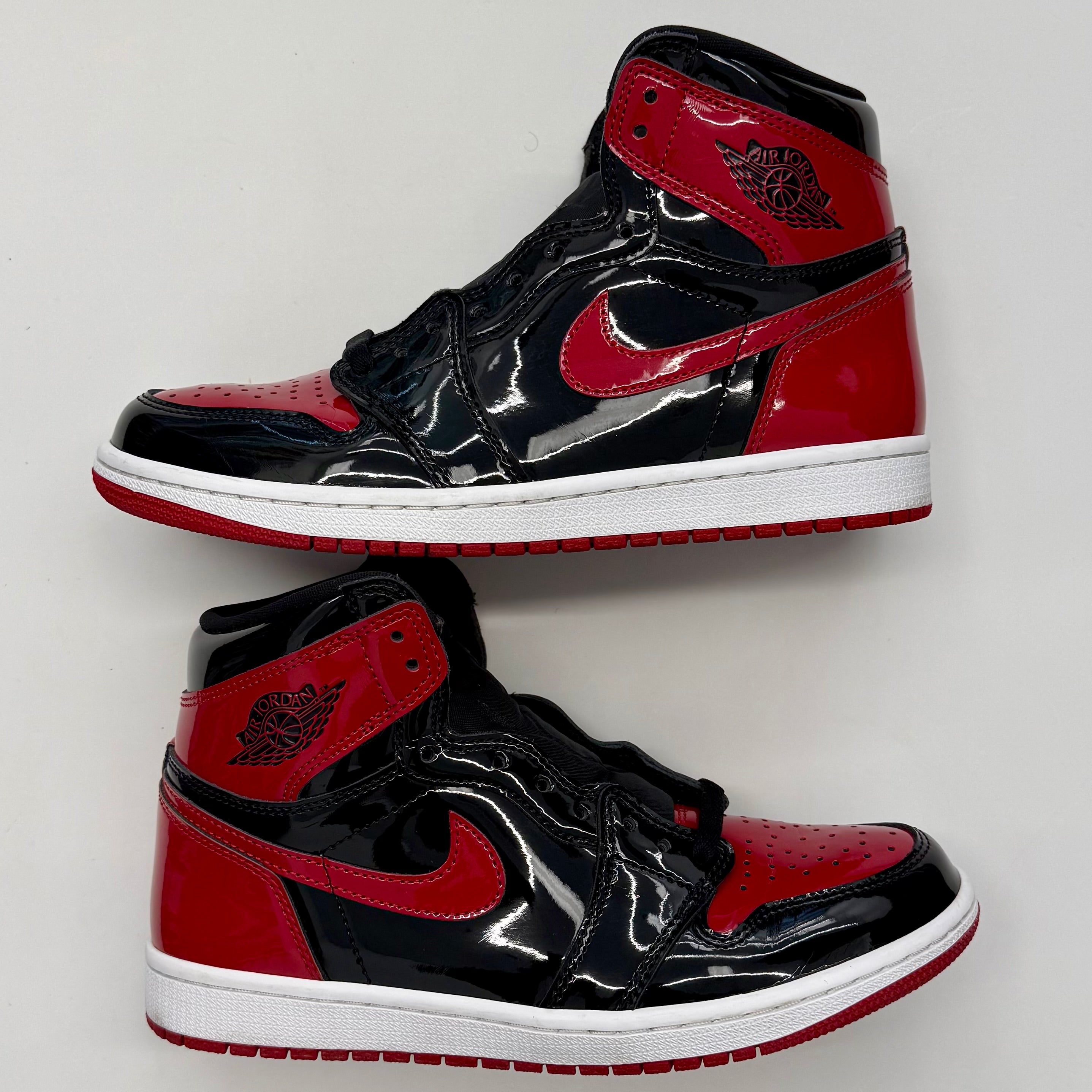 Air Jordan 1 Retro High OG 'Patent Bred' - Authentic Sneakers