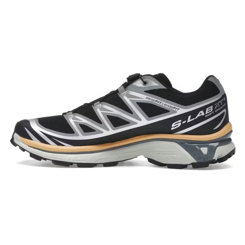Salomon XT-6 Black Footwear Silver Warm Apricot