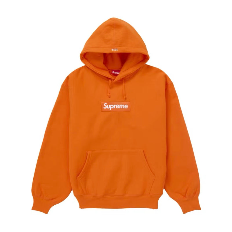 Supreme Box Logo Hooded Sweatshirt Dark Orange (FW24)