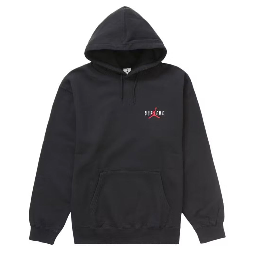 Supreme Jordan Hooded Sweatshirt (FW24) Black — United Kicks