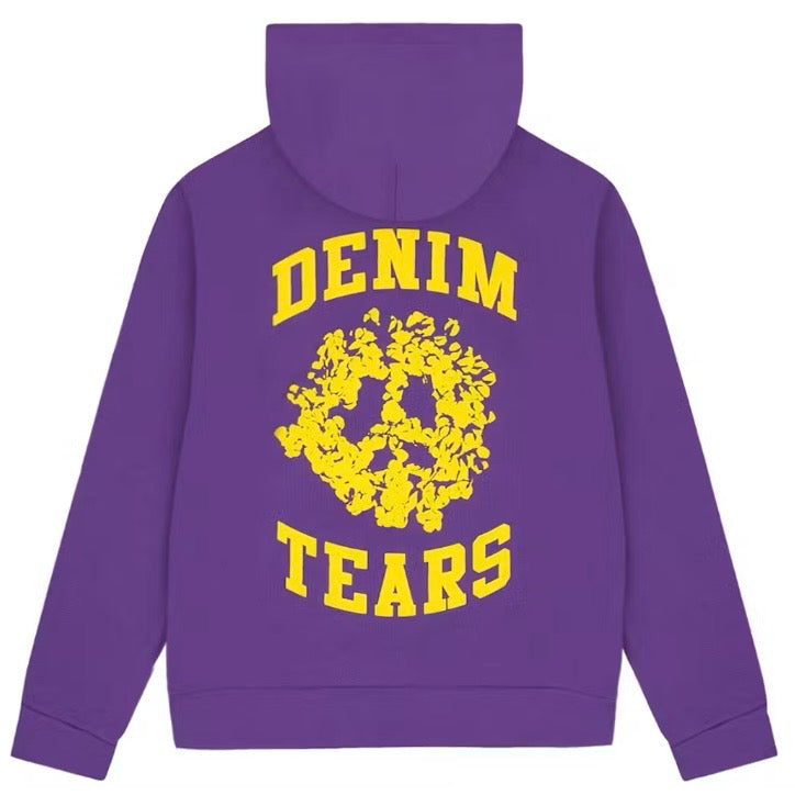 Denim Tears Denim University Zip Hoodie Purple