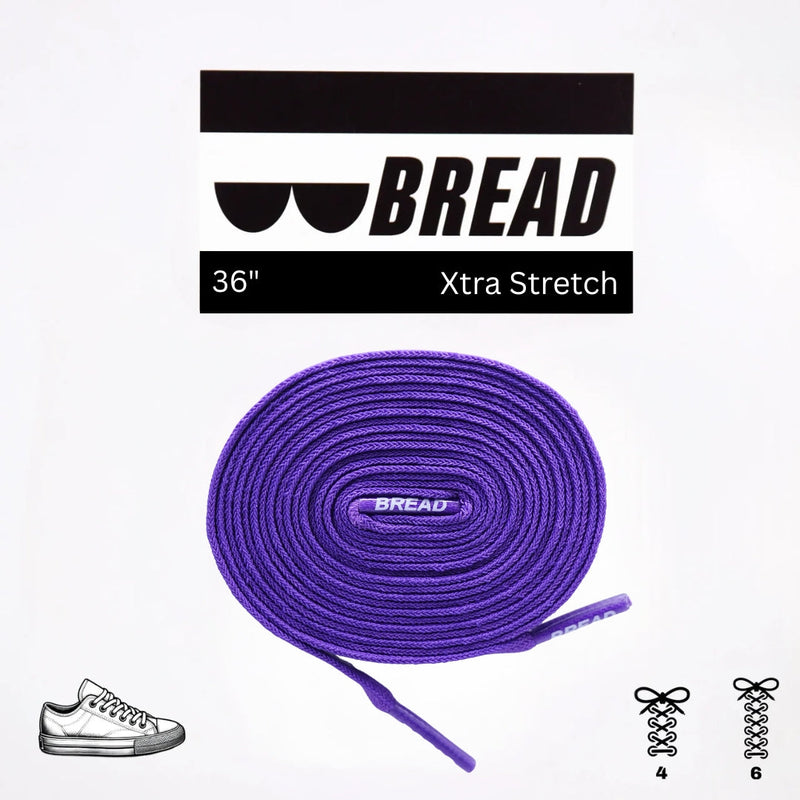 Bread Laces - Cosmic Purple Elastic Shoelaces