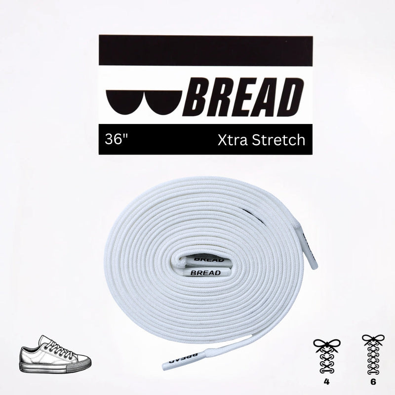 Bread Laces - Cloud White Elastic Shoelaces