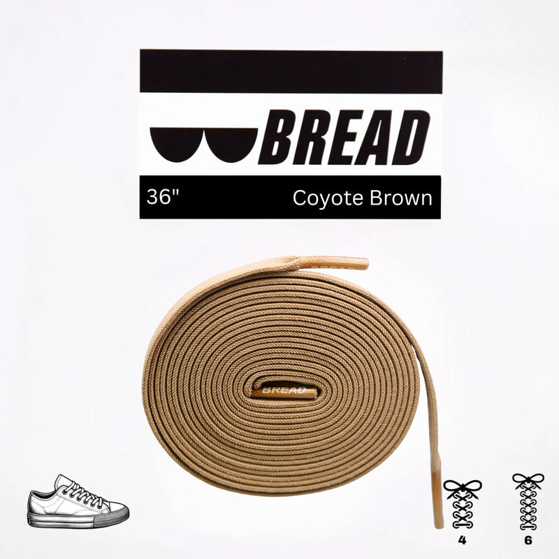 Bread Laces - Coyote Brown Elastic Shoelaces