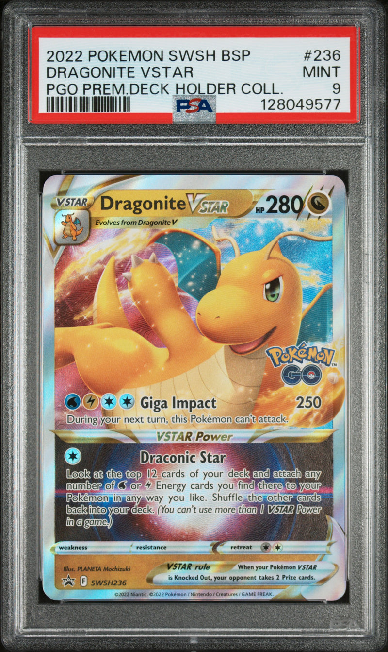 2022 POKEMON SWSH BSP DRAGONITE VSTAR PGO PREMIUM DECK HOLDER COLLECTION
