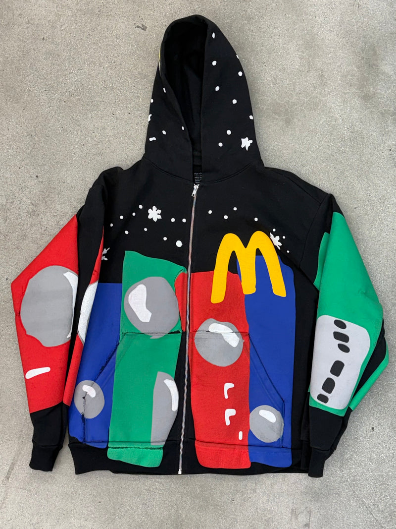 Kerwin Frost x McDonald's CPFM Uptown Moe Zip Hoodie Black
