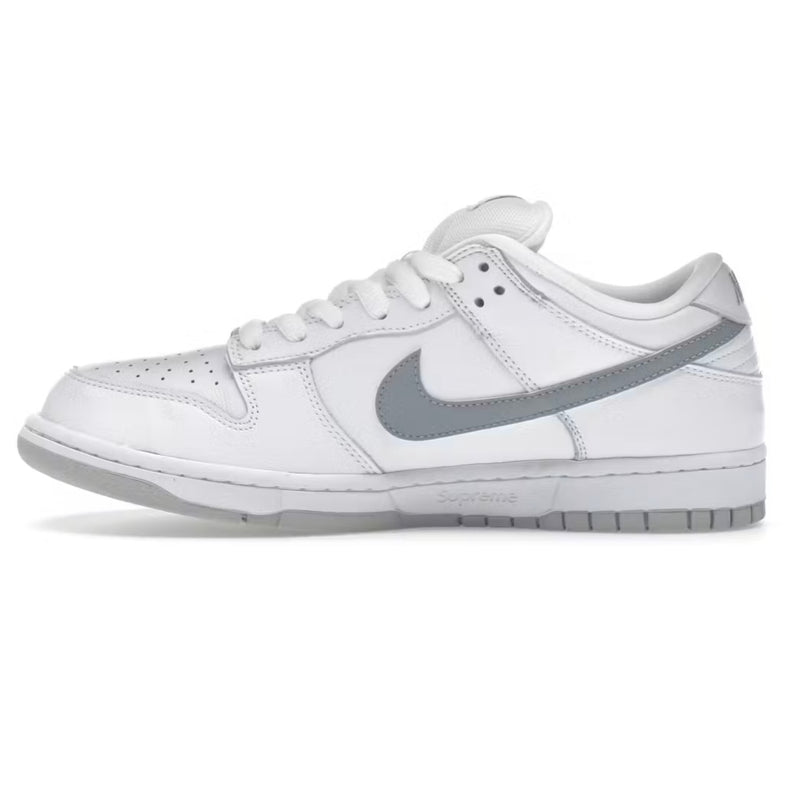 Nike SB Dunk Low Supreme 94 White Metallic Silver